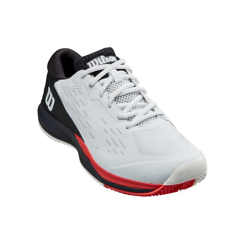 WILSON RUSH PRO ACE CLAY Wh/Bk/Poppy Red TENNIS SHOES | Onlytenis