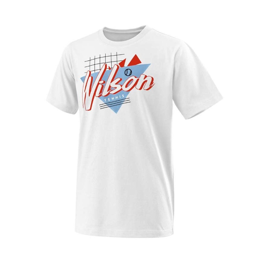 Wilson Nostalgia Tech Kid's T-Shirt White