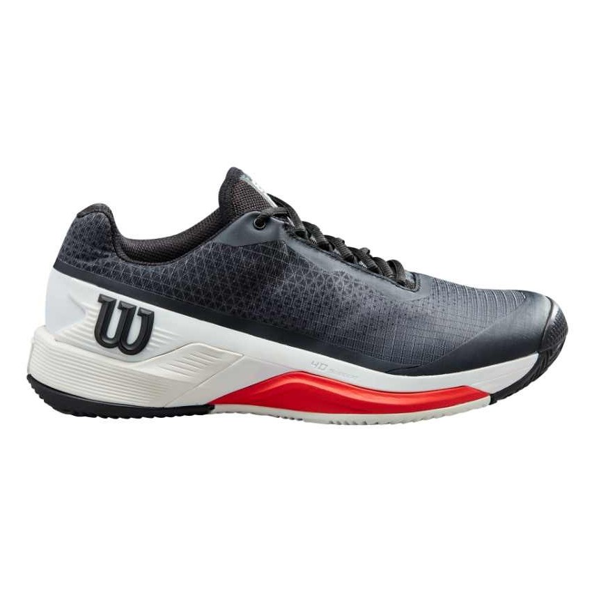 WILSON RUSH PRO 4.0 CLAY SHOES Bk/Wh/Poppy Red | Onlytenis