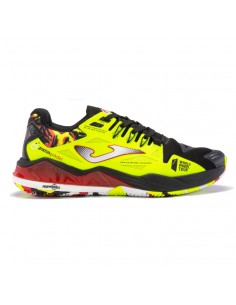 Shoes T.Spin 23 clay man black fluorescent yellow